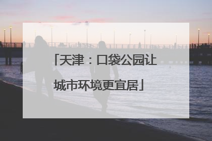 天津：口袋公园让城市环境更宜居