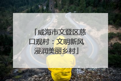 威海市文登区慈口观村：文明新风浸润美丽乡村