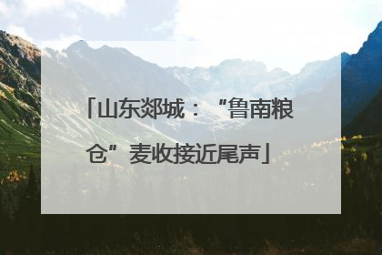 山东郯城：“鲁南粮仓”麦收接近尾声