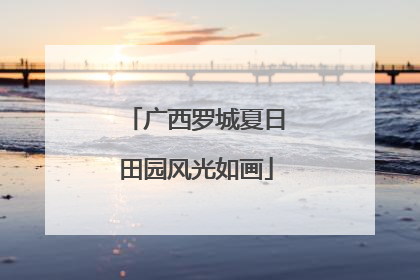 广西罗城夏日田园风光如画