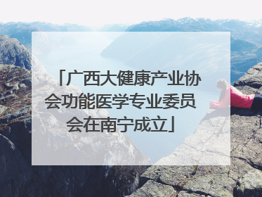 广西大健康产业协会功能医学专业委员会在南宁成立