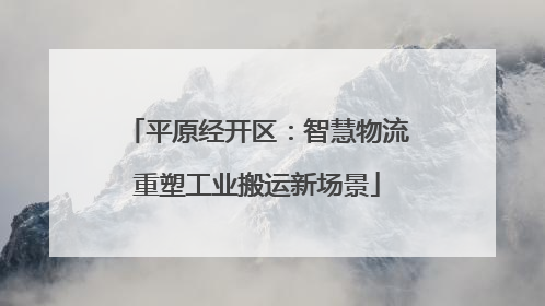 平原经开区：智慧物流重塑工业搬运新场景