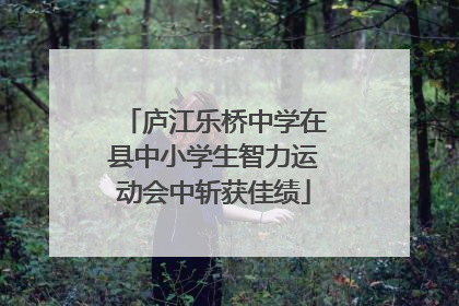 庐江乐桥中学在县中小学生智力运动会中斩获佳绩