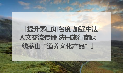 提升茅山知名度 加强中法人文交流传播 法国旅行商踩线茅山“道养文化产品”