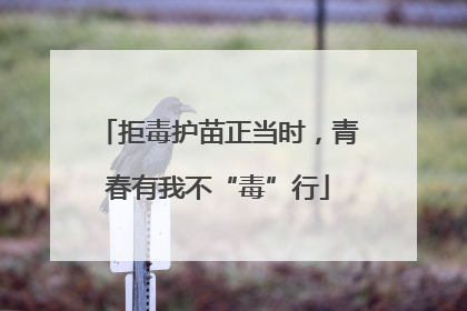 拒毒护苗正当时，青春有我不“毒”行