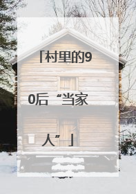 村里的90后“当家人”