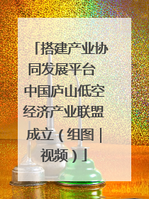 搭建产业协同发展平台 中国庐山低空经济产业联盟成立（组图｜视频）