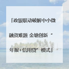 政银联动破解中小微融资难题 金塘创新“年报+信用贷”模式