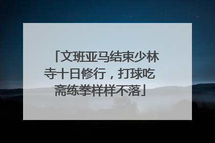 文班亚马结束少林寺十日修行，打球吃斋练拳样样不落