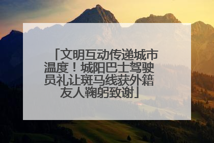 文明互动传递城市温度！城阳巴士驾驶员礼让斑马线获外籍友人鞠躬致谢