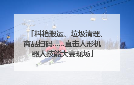 料箱搬运、垃圾清理、商品扫码……直击人形机器人技能大赛现场