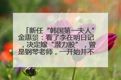 新任“韩国第一夫人”金惠景：看了李在明日记，决定嫁“潜力股”，曾是钢琴老师，一开始并不支持丈夫从政