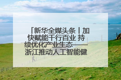 新华全媒头条丨加快赋能千行百业 持续优化产业生态——浙江推动人工智能健康有序发展观察