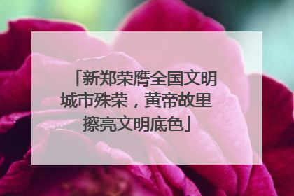 新郑荣膺全国文明城市殊荣，黄帝故里擦亮文明底色