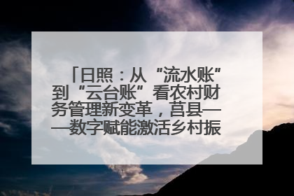日照：从“流水账”到“云台账”看农村财务管理新变革，莒县——数字赋能激活乡村振兴“一池春水”