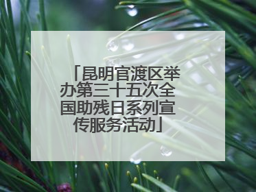 昆明官渡区举办第三十五次全国助残日系列宣传服务活动