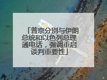 普京分别与伊朗总统和以色列总理通电话，强调重启谈判重要性
