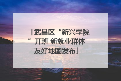武昌区“新兴学院”开班 新就业群体友好地图发布