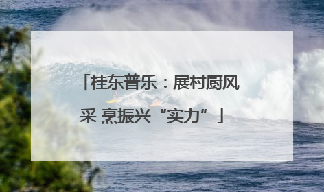 桂东普乐：展村厨风采 烹振兴“实力”