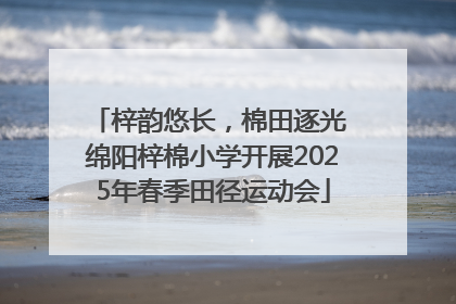 梓韵悠长，棉田逐光 绵阳梓棉小学开展2025年春季田径运动会
