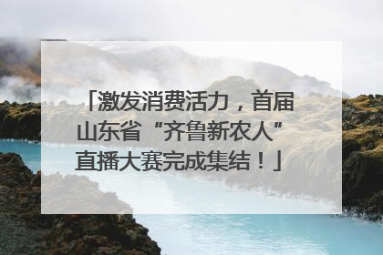 激发消费活力，首届山东省“齐鲁新农人”直播大赛完成集结！