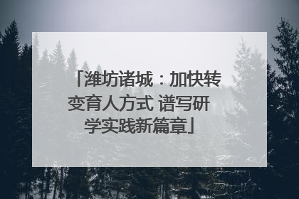 潍坊诸城：加快转变育人方式 谱写研学实践新篇章