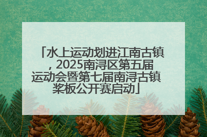 水上运动划进江南古镇，2025南浔区第五届运动会暨第七届南浔古镇桨板公开赛启动