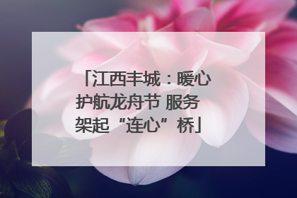 江西丰城：暖心护航龙舟节 服务架起“连心”桥