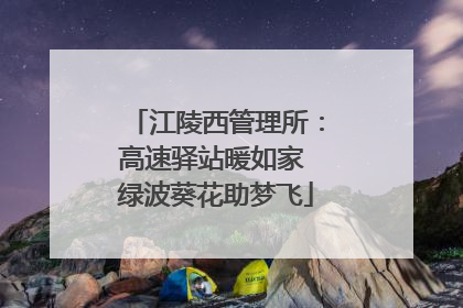 江陵西管理所：高速驿站暖如家 绿波葵花助梦飞