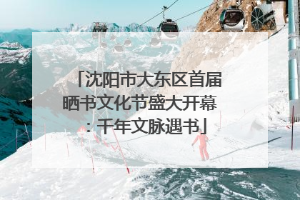 沈阳市大东区首届晒书文化节盛大开幕：千年文脉遇书