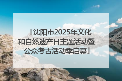 沈阳市2025年文化和自然遗产日主题活动暨公众考古活动季启幕