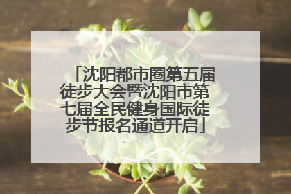沈阳都市圈第五届徒步大会暨沈阳市第七届全民健身国际徒步节报名通道开启
