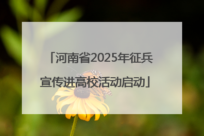 河南省2025年征兵宣传进高校活动启动