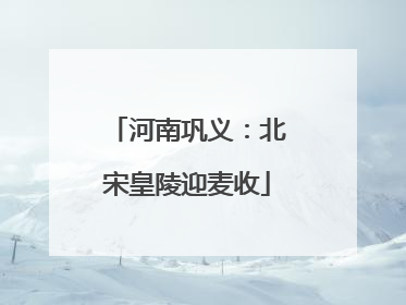 河南巩义：北宋皇陵迎麦收