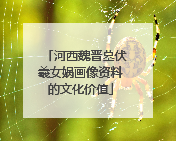 河西魏晋墓伏羲女娲画像资料的文化价值