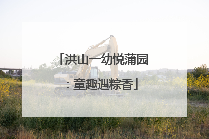 洪山一幼悦蒲园：童趣遇粽香
