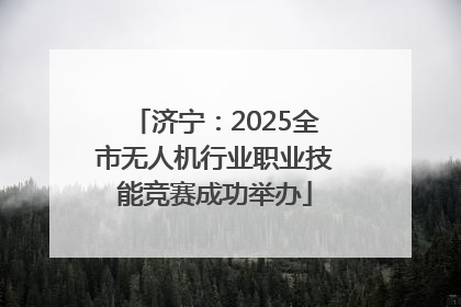 济宁：2025全市无人机行业职业技能竞赛成功举办