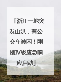 浙江一地突发山洪，有公交车被困！刚刚Ⅳ级应急响应启动