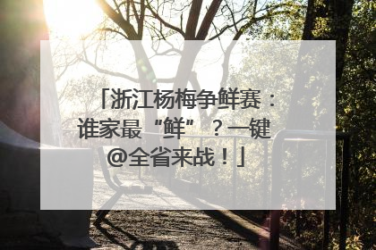 浙江杨梅争鲜赛：谁家最“鲜”？一键@全省来战！