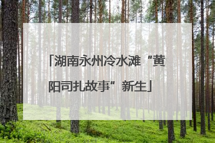 湖南永州冷水滩“黄阳司扎故事”新生