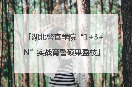 湖北警官学院“1+3+N”实战育警硕果盈枝