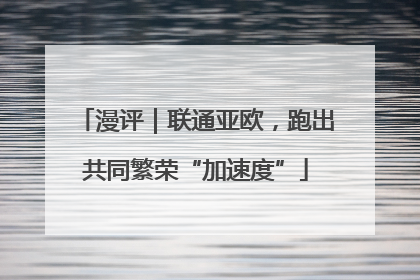 漫评｜联通亚欧，跑出共同繁荣“加速度”