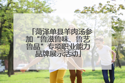 菏泽单县羊肉汤参加“鲁滋鲁味、鲁艺鲁品”专项职业能力品牌展示活动