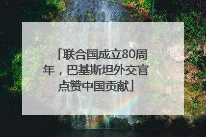 联合国成立80周年，巴基斯坦外交官点赞中国贡献