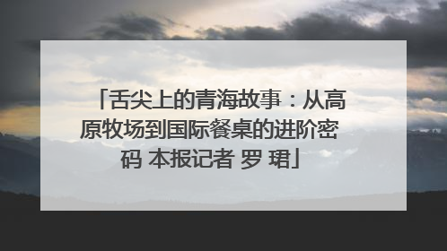 舌尖上的青海故事：从高原牧场到国际餐桌的进阶密码 本报记者 罗 珺