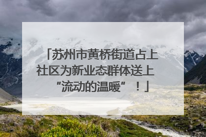 苏州市黄桥街道占上社区为新业态群体送上“流动的温暖”！