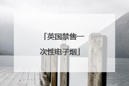 英国禁售一次性电子烟