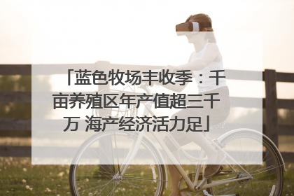 蓝色牧场丰收季：千亩养殖区年产值超三千万 海产经济活力足