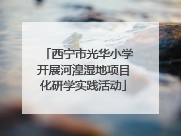 西宁市光华小学开展河湟湿地项目化研学实践活动