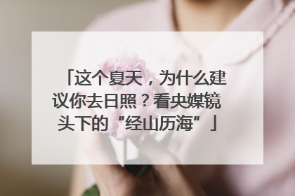 这个夏天，为什么建议你去日照？看央媒镜头下的“经山历海”